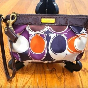 Coach Colorful Signature Wristlet